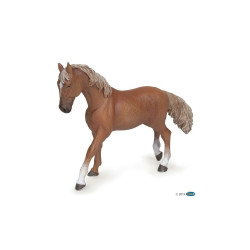 Papo Englisches Vollblut Stute Figurine Fuchs