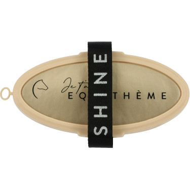 Weiche Bürste Equithème Ich liebe dich Mandel Braun Weiche Bürste Equithème Ich liebe dich Mandel Braun