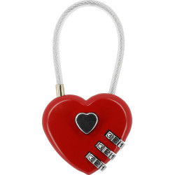 Hippotonic Herz Vorhängeschloss Rot