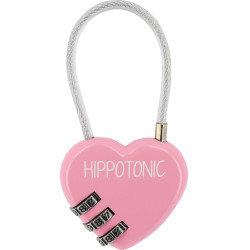 Hippotonic Herz Vorhängeschloss Pink Rosa