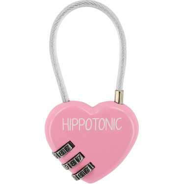 Hippotonic Herz Vorhängeschloss Pink Rosa