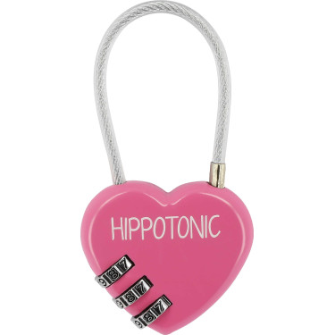 Hippotonic Herz Vorhängeschloss Fuchsie Rosa