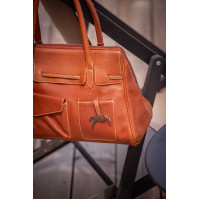 Handtasche Pénélope Maëlys Großes Modell Cognac Braun