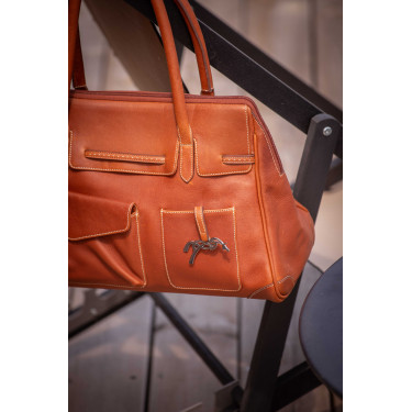 Handtasche Pénélope Maëlys Großes Modell Cognac Braun