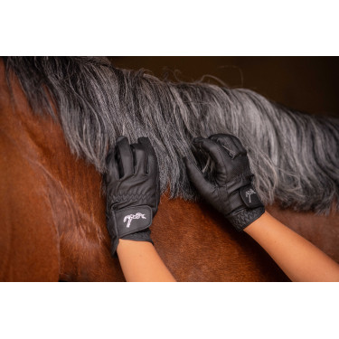 Handschuhe Eden by Pénélope Prisma Strass Schwarz