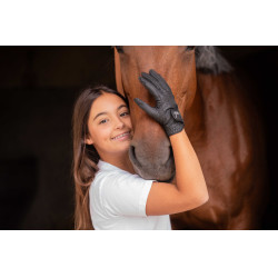 Handschuhe Eden by Pénélope Prisma Strass Schwarz