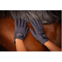 Handschuhe Eden by Pénélope Prisma Strass Marine Marineblau