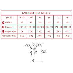 Airbag-Weste Spark Manège Schwarz