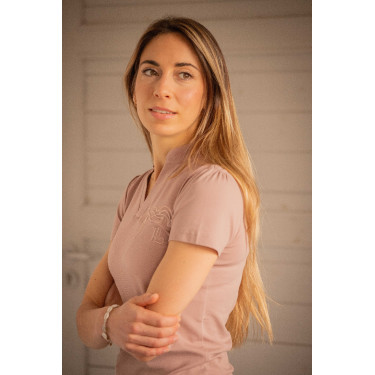 Polo Pénélope Josie Beige / Rosa