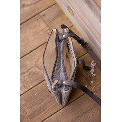 Pénélope Pablito Tasche großes Modell Zickzackmuster / Schwarz