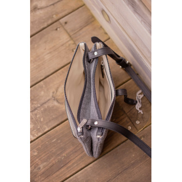 Pénélope Pablito Tasche großes Modell Zickzackmuster / Schwarz