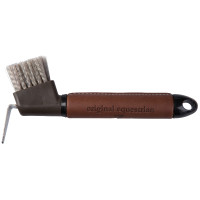 Hufkratzer mit Ledergriff Horze Maddox Dunkelbraun
