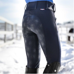 Pantalon Thermo Grand Prix Horze avec fond peau silicone femme Bleu marine foncé Pantalon Thermo Grand Prix Horze avec fond peau silicone femme Bleu marine foncé