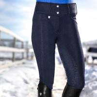 Pantalon Thermo Grand Prix Horze avec fond peau silicone femme Bleu marine foncé