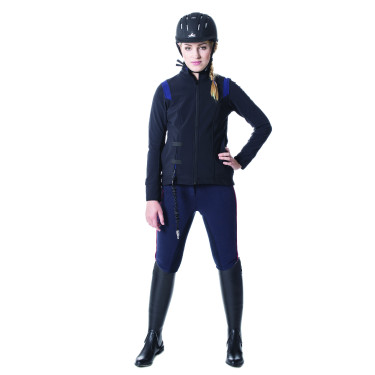 Blouson Helite Airshell für Airbag Zip'in Schwarz / Blau Blouson Helite Airshell für Airbag Zip'in Schwarz / Blau