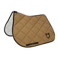 Spring-Satteldecke aus atmungsaktivem Funktionsstoff Limited Edition GP Equestro Karamell / Schwarz Braun