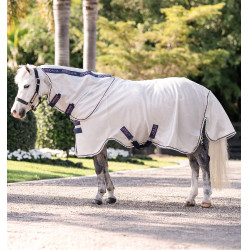 Fliegendecke für Ponys Amigo Bug Rug Plus Silber / Zitrone / Marine / Rosa / Blau