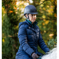 Langer, wattierter Damenmantel Horseware Verve Marine Marineblau