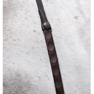 Horseware Zügel mit Daumengriff aus Gummi Braun