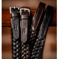 Geflochtene Horseware-Zügel Schwarz Geflochtene Horseware-Zügel Schwarz