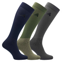 Sommer-Socken Euro-Star Glitter im 3er-Pack Marine / Tundra / Biber-Grau