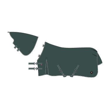 Imperial Riding Paddockdecke Basic mit abnehmbarem Halsteil Summer Grün Gr&amp;amp;amp;uuml;n