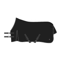 Paddockdecke Imperial Riding Basic ohne Halsteil 300 g Schwarz