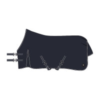 Imperial Riding Basic Paddockdecke ohne Halsteil Fleece Marine Marineblau