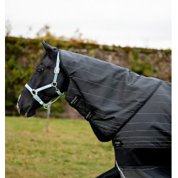 Pferdedecke Horseware Amigo 1200D FieldSafe Reflectech Plus Turnout 250 g Schwarz / reflektierendes Schwarz