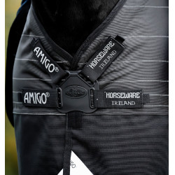 Pferdedecke Horseware Amigo 1200D FieldSafe Reflectech Plus Turnout 250 g Schwarz / reflektierendes Schwarz Pferdedecke Horseware Amigo 1200D FieldSafe Reflectech Plus Turnout 250 g Schwarz / reflektierendes Schwarz