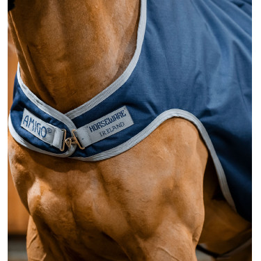 Horseware Amigo Ripstop 900D 100 g Führanlagen-Decke Marine / Titan Grau Marineblau