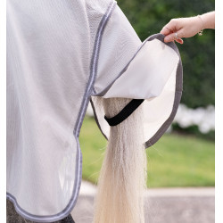 Fliegendecke für Ponys Amigo Bug Rug Plus Silber / Titan-Grau / Silber