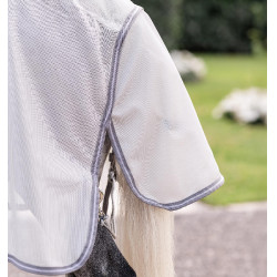 Fliegendecke für Ponys Amigo Bug Rug Plus Silber / Titan-Grau / Silber