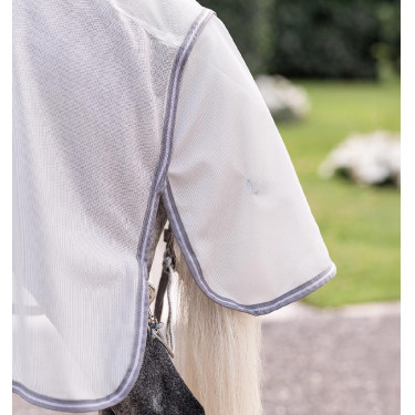 Fliegendecke für Ponys Amigo Bug Rug Plus Silber / Titan-Grau / Silber