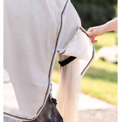 Fliegendecke für Ponys Amigo Bug Rug Plus Silber / Zitrone / Marine / Rosa / Blau