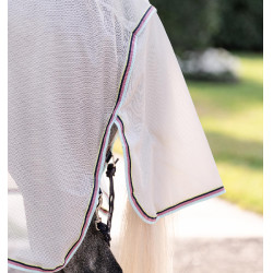 Fliegendecke für Ponys Amigo Bug Rug Plus Silber / Zitrone / Marine / Rosa / Blau