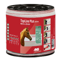 Weiß/rotes Band TopLine...
