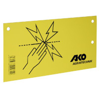 Hinweisschild Elektrozaun AKO Hinweisschild Elektrozaun AKO