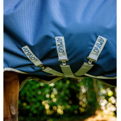 Horseware Amigo 1200D FieldSafe Plus Weidedecke 100 g Marine / Titan Grau / Silber Marineblau