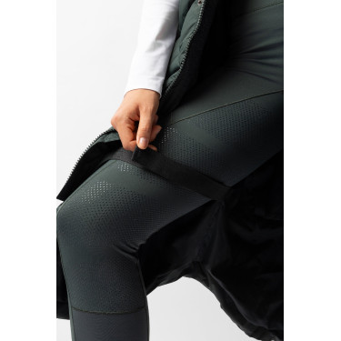 Lange ärmellose wattierte Weste Gem B Vertigo Grün Scarabäus Gr&uuml;n