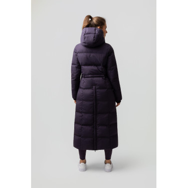 Damen-langer Steppmantel Paloma Horze Schwarze Tollkirsche