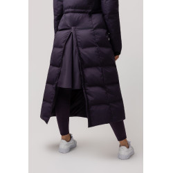 Damen-langer Steppmantel Paloma Horze Schwarze Tollkirsche