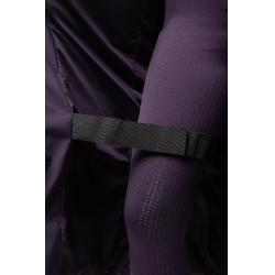 Damen-langer Steppmantel Paloma Horze Schwarze Tollkirsche