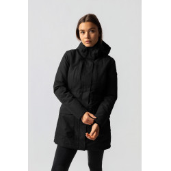 Lange beheizbare Winterjacke Jadine Horze Schwarz