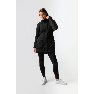 Lange beheizbare Winterjacke Jadine Horze Schwarz