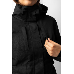 Lange beheizbare Winterjacke Jadine Horze Schwarz