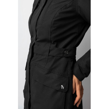 Lange beheizbare Winterjacke Jadine Horze Schwarz