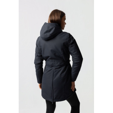 Lange beheizbare Winterjacke Jadine Horze Marine Marineblau Lange beheizbare Winterjacke Jadine Horze Marine Marineblau