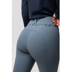 Thermoreithose Horze Grand Prix Pro Damen mit Vollgrip Gewitterwetter Grau
