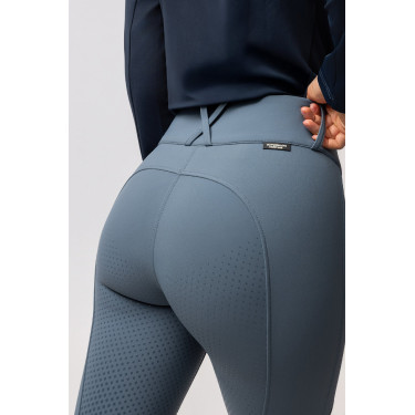 Thermoreithose Horze Grand Prix Pro Damen mit Vollgrip Gewitterwetter Grau